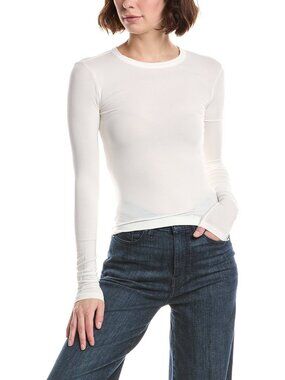 Rag & Bone Luca Long Sleeve Tee White Size S